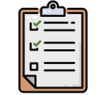 maroon checklist icon