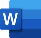 Microsoft word icon.